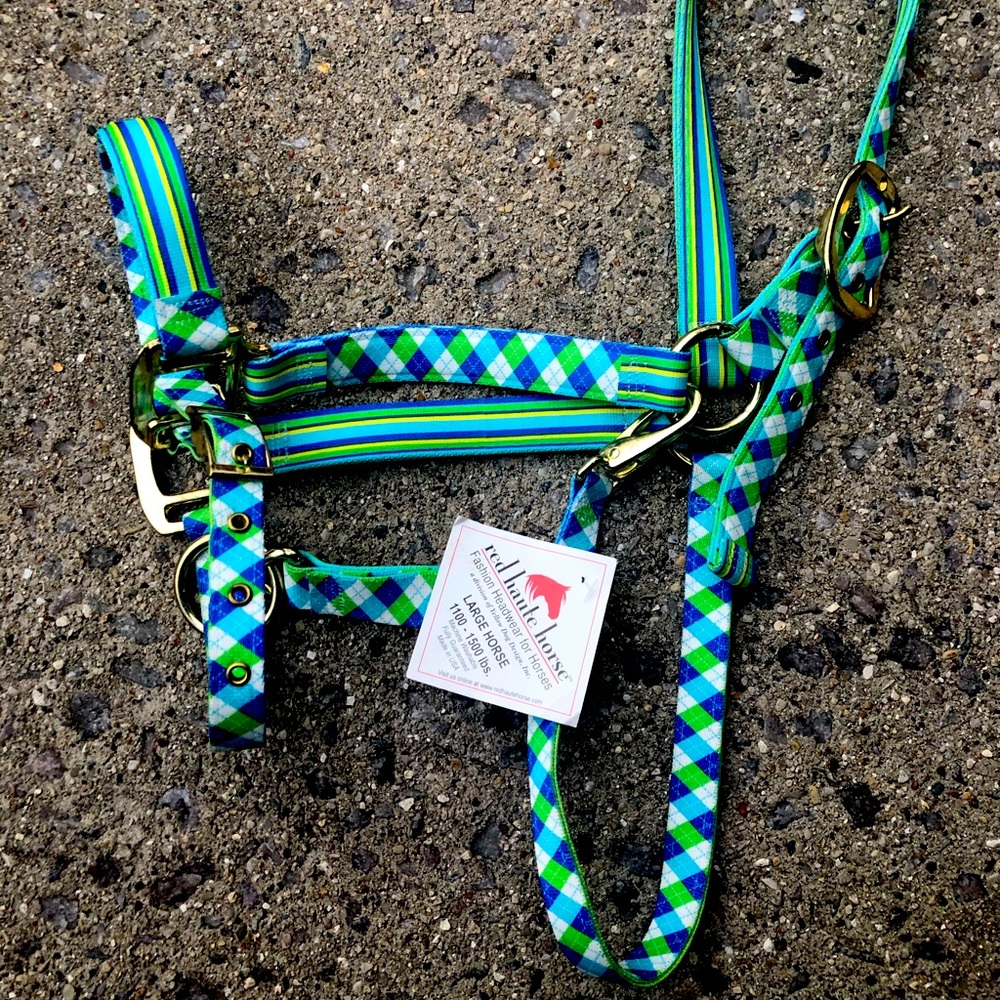 Red Haute Horse Large Halter